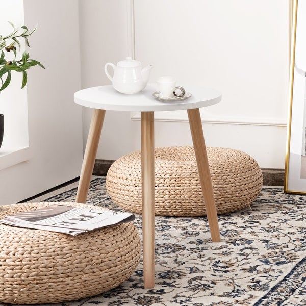 Small Modern Round Coffee Tea Side Table - 16