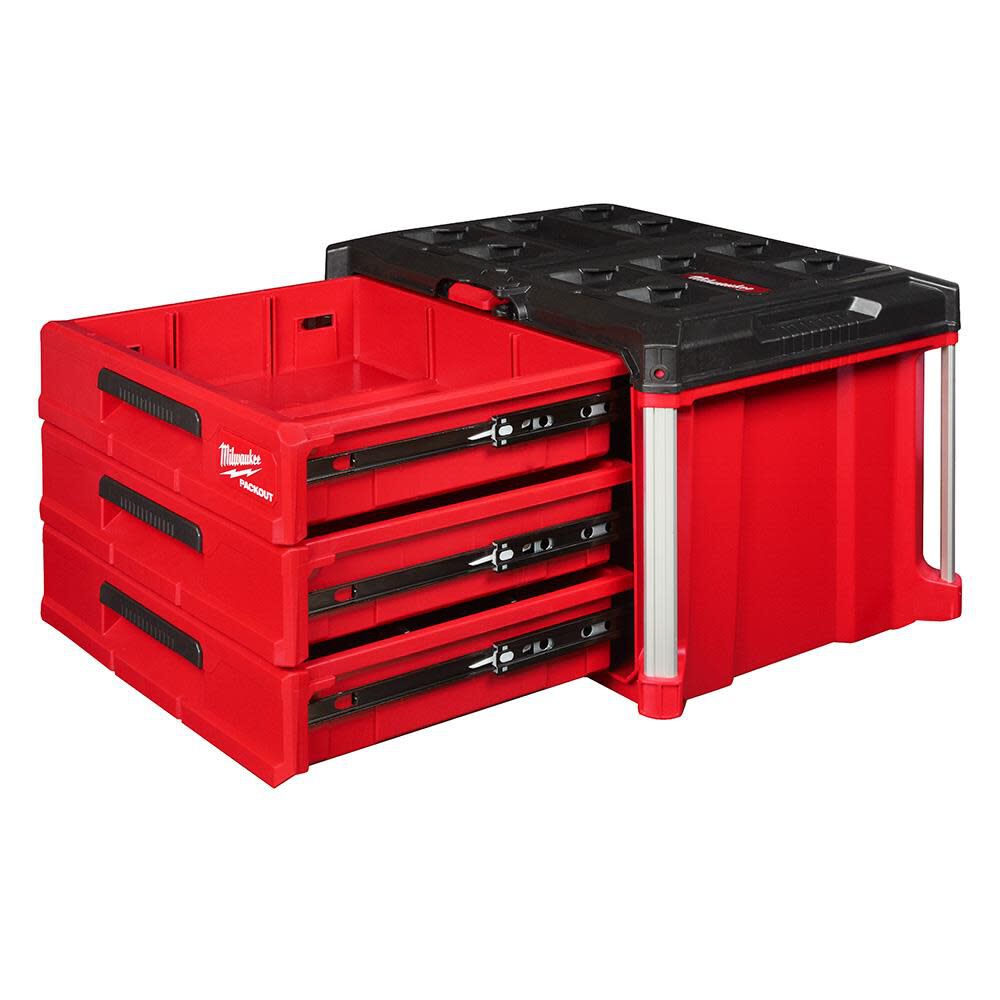 Milwaukee PACKOUT Drawers Tool Box 3 Drawer Bundle 48-22-8443X2 from Milwaukee