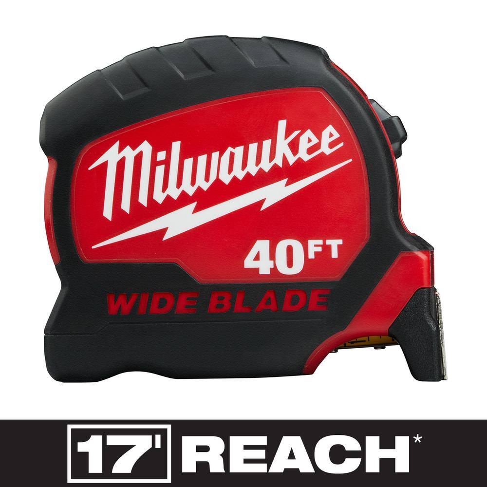 MW 40 ft. x 1-516 in. Wide Blade Tape Measure with 17 ft. Reach 48-22-0240