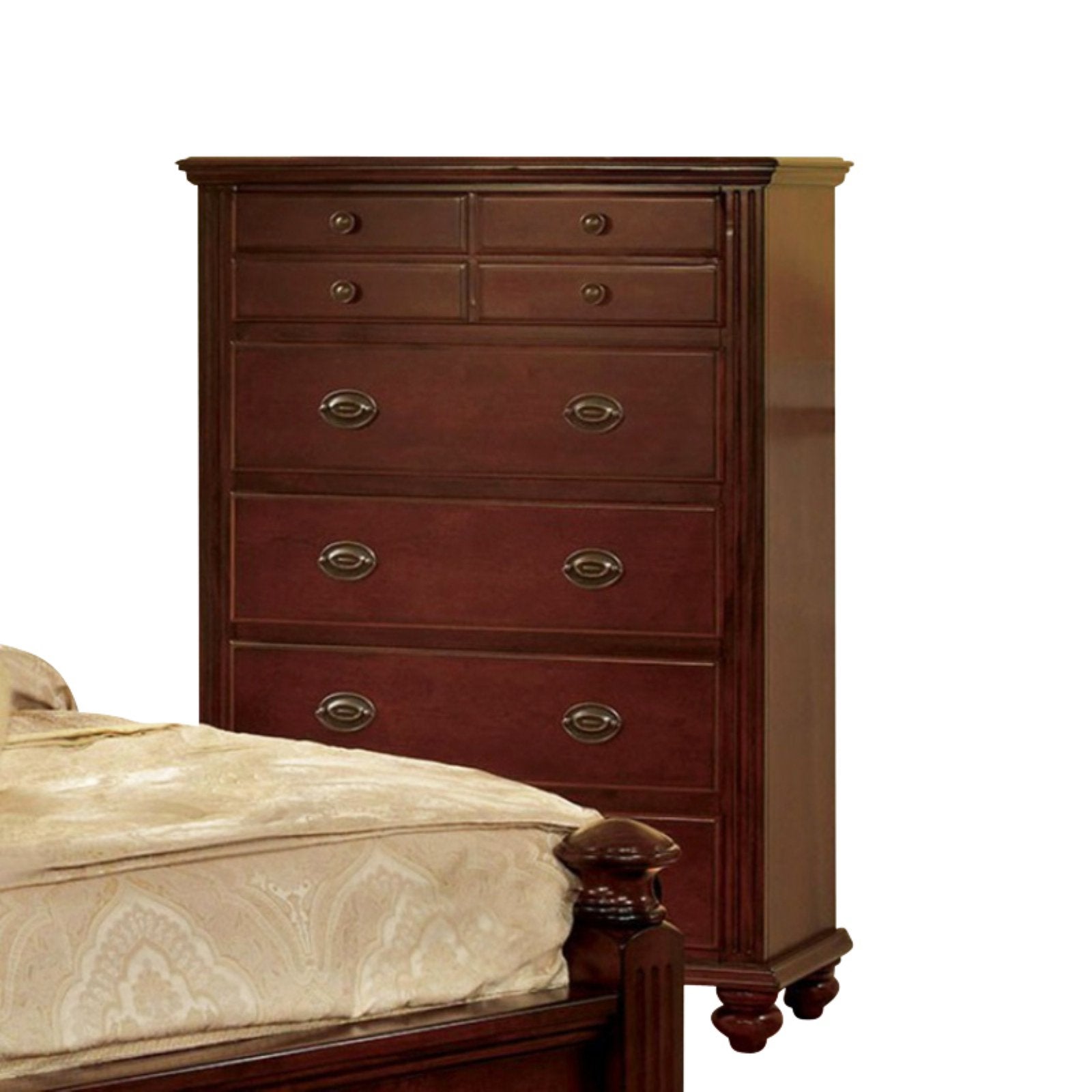 Benzara Transitional 8 Drawer Bedroom Chest