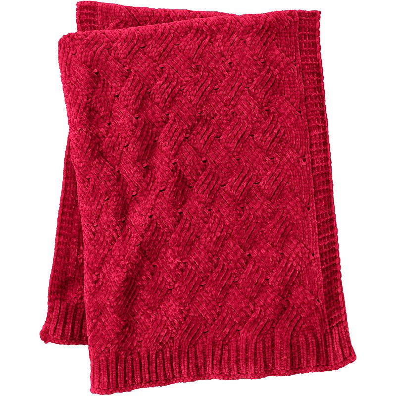 Lands' End Chenille Throw Blanket