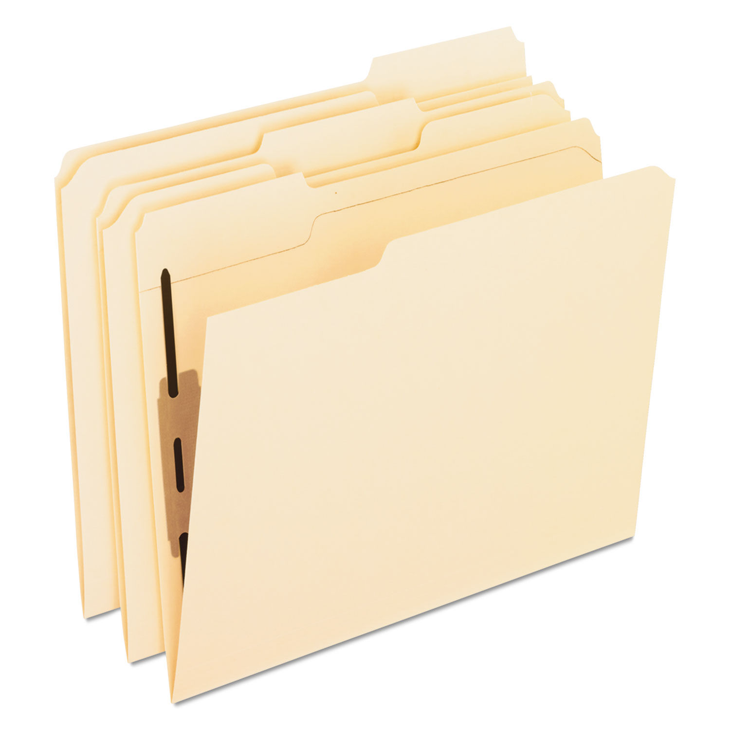 Manila Fastener Folders with Bonded Lesspace Fasteners by Pendaflexandreg; PFXM13U13