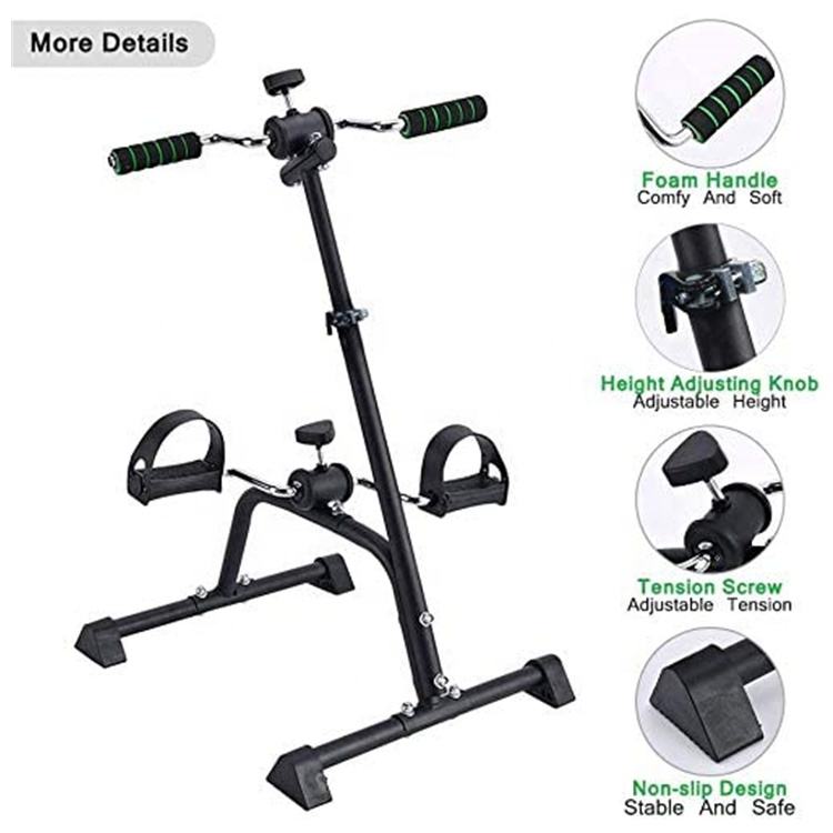 Wellshow Sport Mini Exercise Bike Total Body Exerciser for Seniors Pedal Exerciser Bike Hand Arm Leg  for Elderly