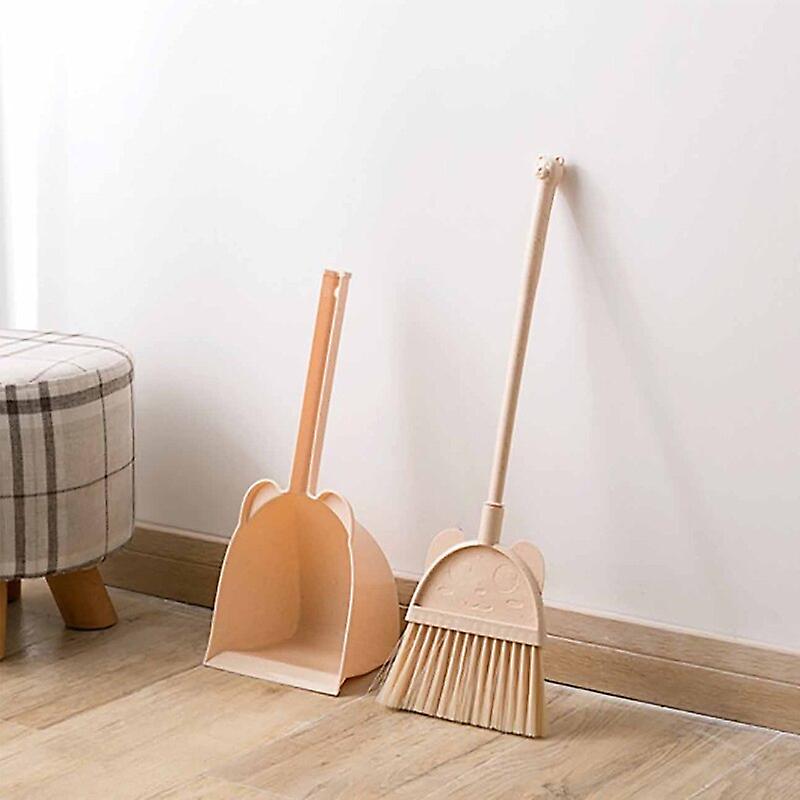 1 Set Baby Mini Family Sweeping House Cleaning Toys Set Child Mop Broom Dustpan Set Telescopic Pretend Play Toys Kids Gifts