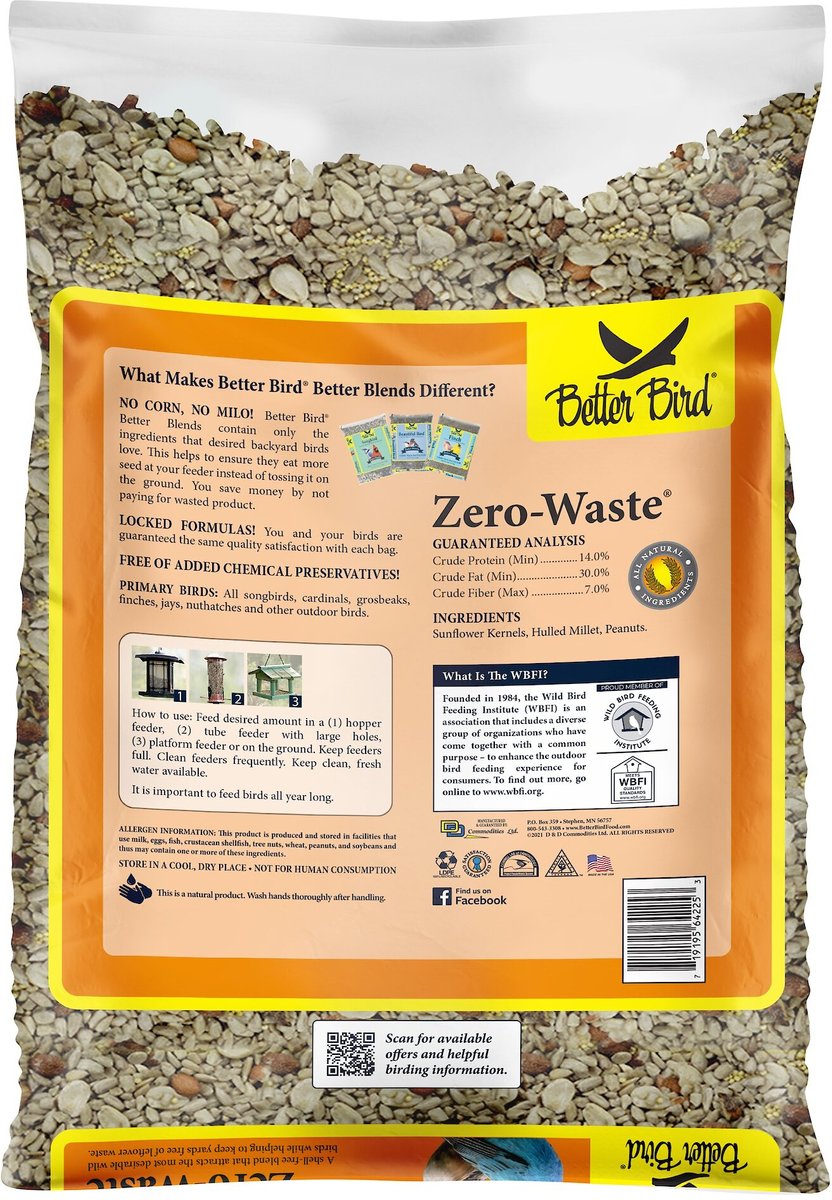 Better Bird Zero-Waste Bird Food， 5-lb bag