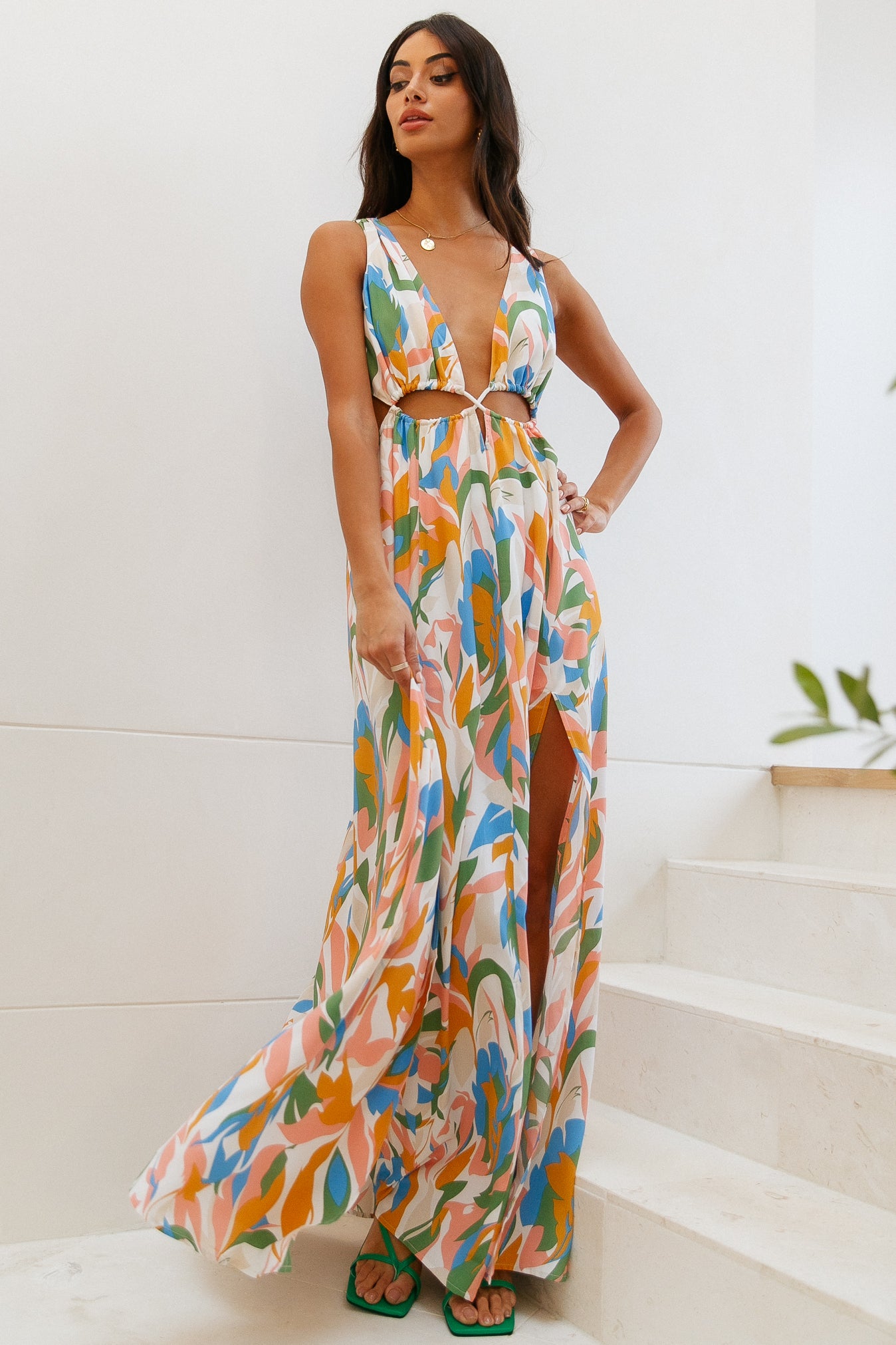 HELLO MOLLY Mystical Meetings Maxi Dress Multi