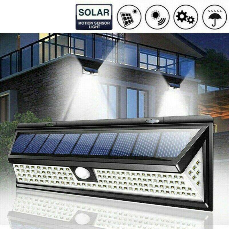 118LED Waterproof Solar Power PIR Motion Sensor Wall Light Garden Security Lamp Outdoor Garden Lighting