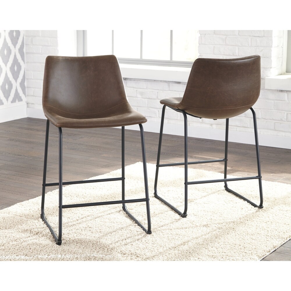 Signature Design by Ashley Centiar Counter Height Bar Stools (Set of 2)