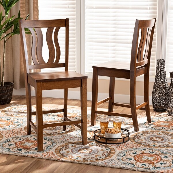 Fenton Modern and Contemporary Transitional 2-PC Counter Stool Set