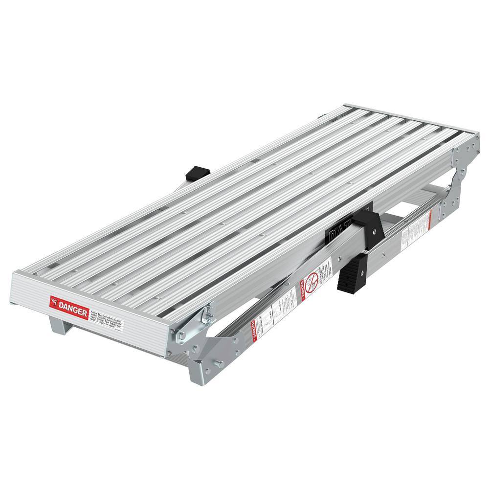 WELLFOR 1-Step Heavy-Duty Aluminum Folding Step Stool 225 lbs. Folding Step Ladder TL-HGY-35212