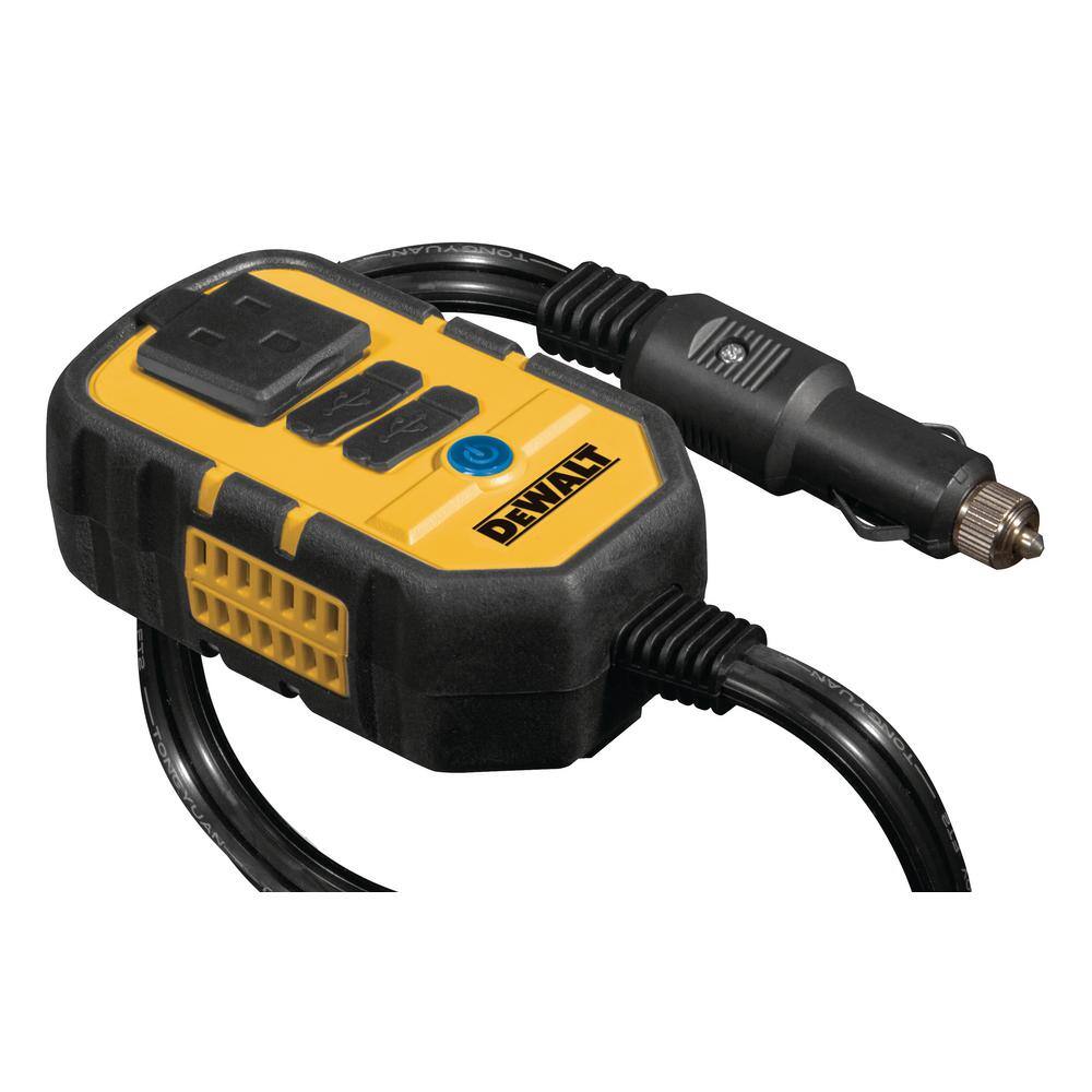 DW 140-Watt Portable Car Power Inverter with Dual USB Ports DXAEPI140