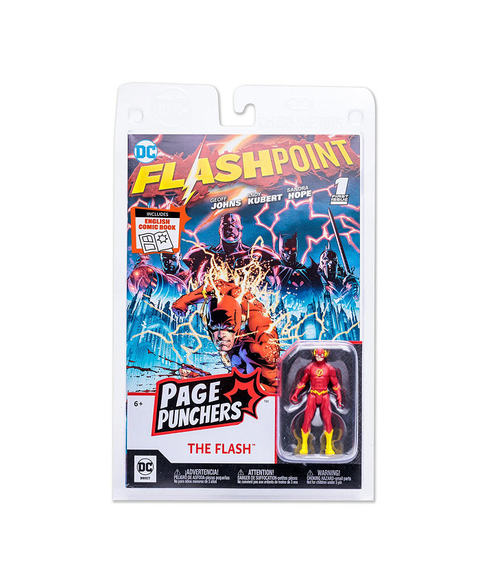 DC Direct McFarlane Toys The Flash with Comic Page Punchers