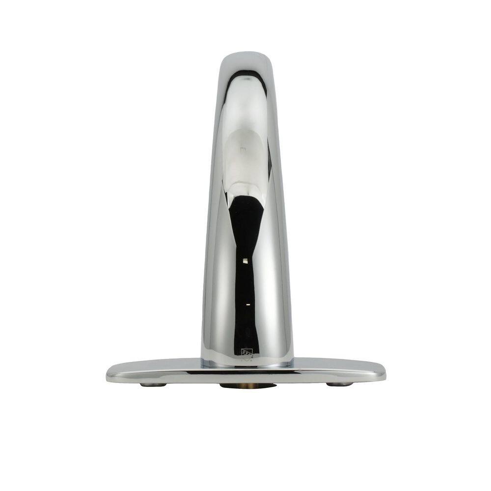 Zurn AquaSense Z6913-XL Hydro-Powered Sensor Faucet Single Hole 1.0 GPM Aerator 4 in. Widespread Cover Plate Chrome Z6913-XL-CP4-HYD-L