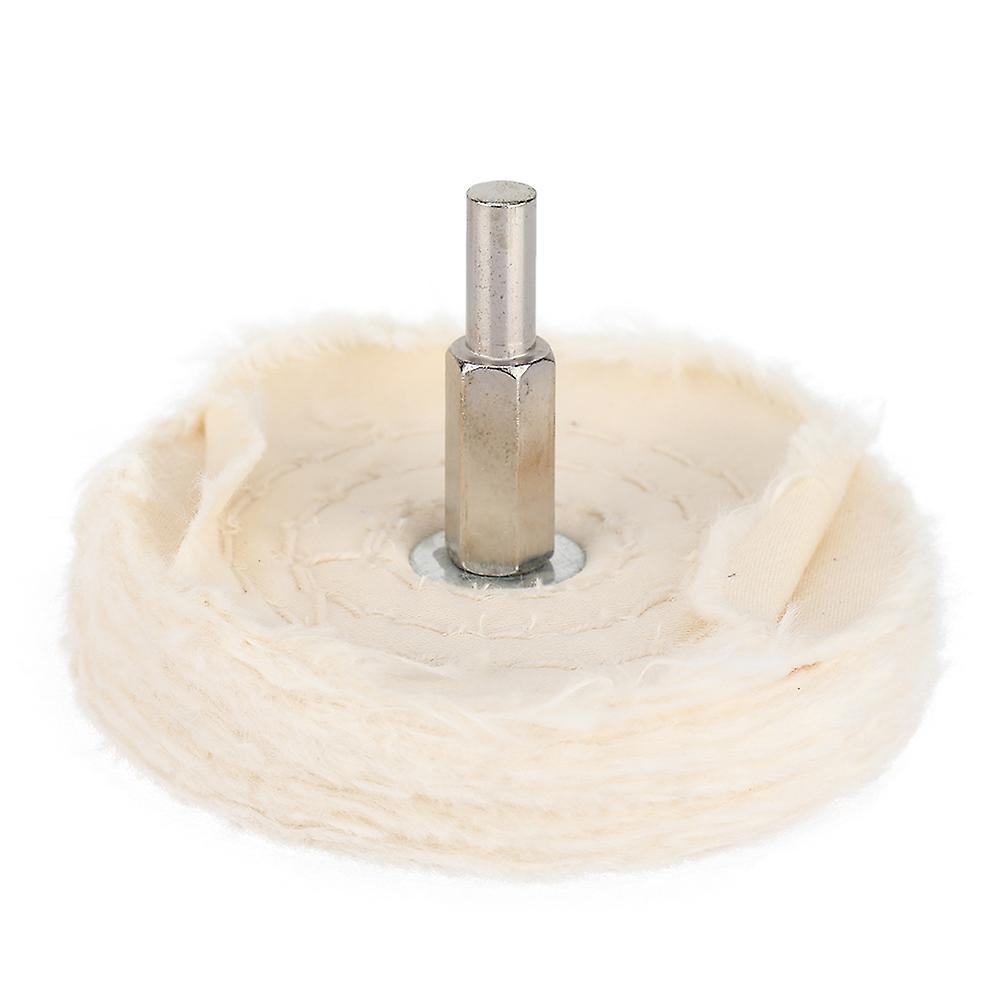 10pcs T Type Cotton Cloth Shank Polishing Grinding Buffing Wheel Tool For Jewelry(75mm)