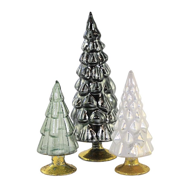 Small Hue Trees Gray Set 3 Halloween Decorate Decor Mantle Cody Foster Decorative Sculptures