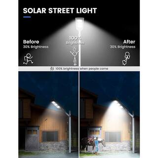 YANSUN 450-Watt Equivalent 19000 Lumens Motion Sensing Dusk to Dawn Integrated LED Flood Light with Remote Control 1 Pack H-SO103W90N1