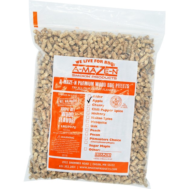 A maze n 2 Lb Premium Wood Bbq Pellets Amazen Amnp2 spl 0002 Apple