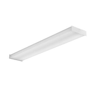 Lithonia Lighting Contractor Select SBL4 Series 4 ft. Dimmable 4000K Cool White Integrated 3994 Lumen LED Square-Basket Wraparound SBL4 LP840