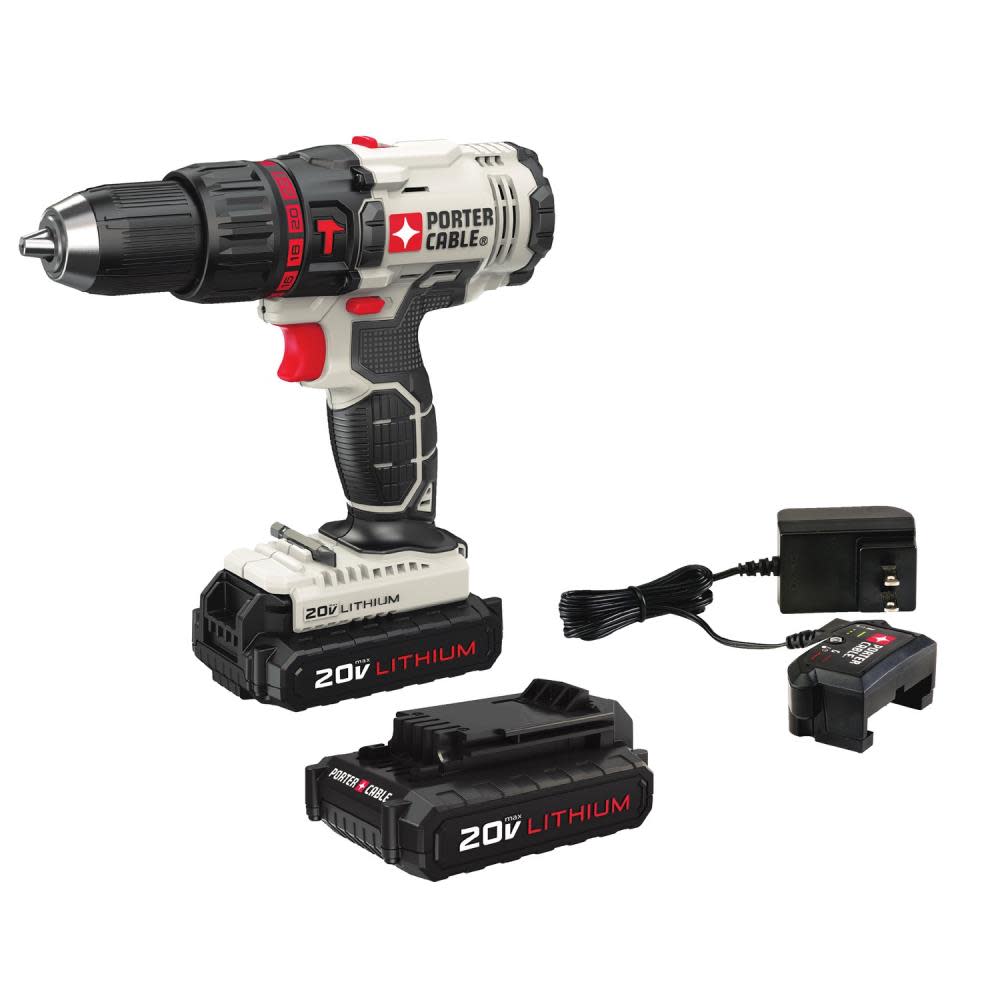 1/2-in 20-volt Lithium Ion (Li-ion) Variable Speed Cordless Hammer Drill Kit ;