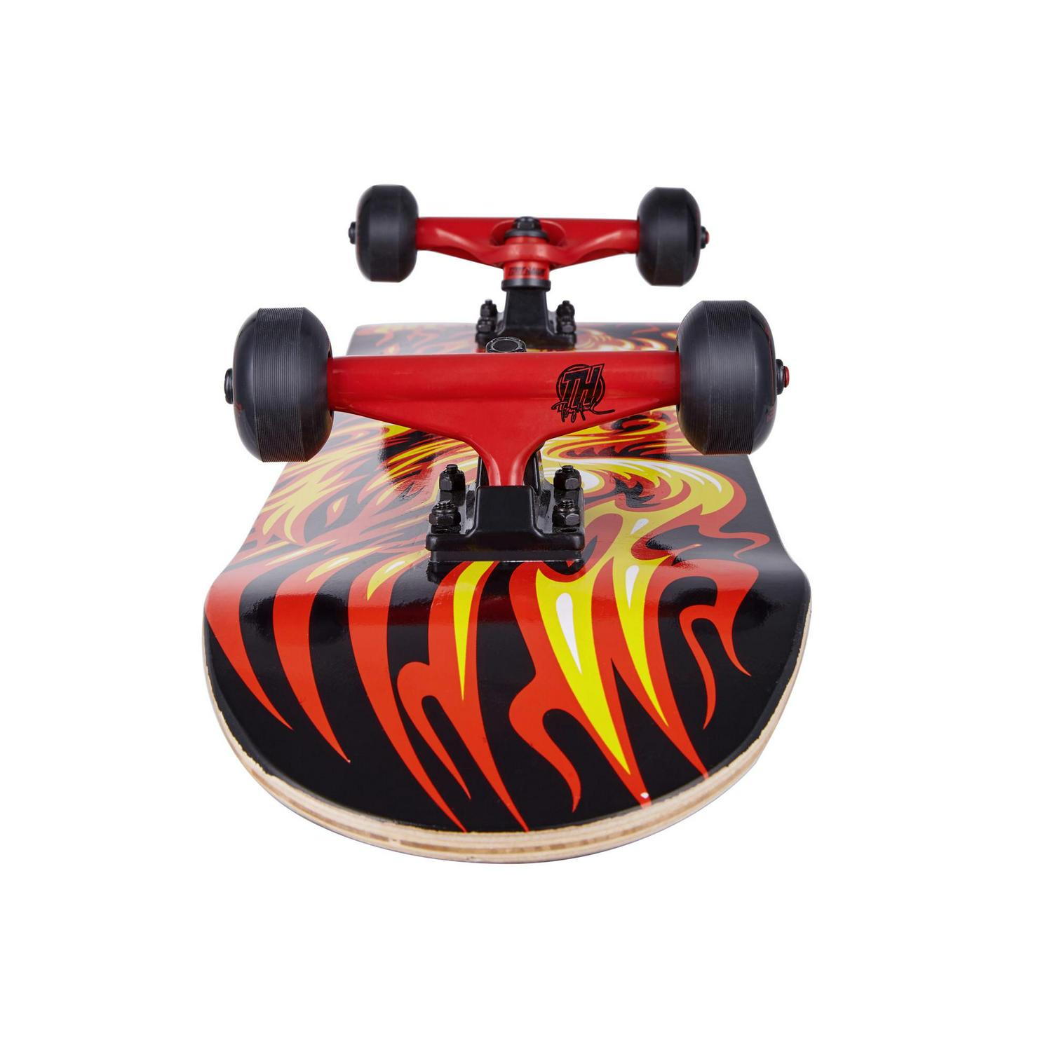 Tony Hawk Series 4 Popsicle Flame Hawk Skateboard， 7 ply Maple， 58mm x 45mm Polyurethane Cast Performance Wheels