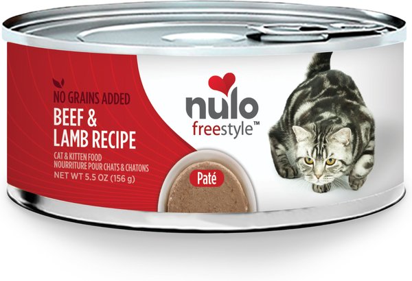 Nulo Freestyle Beef and Lamb Recipe Grain-Free Canned Cat and Kitten Food