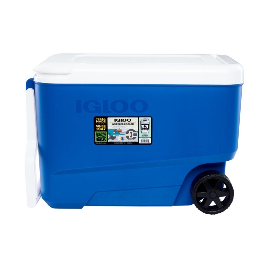 Igloo Wheelie Cool 38 Hard Cooler Majestic Blue 38qt ;