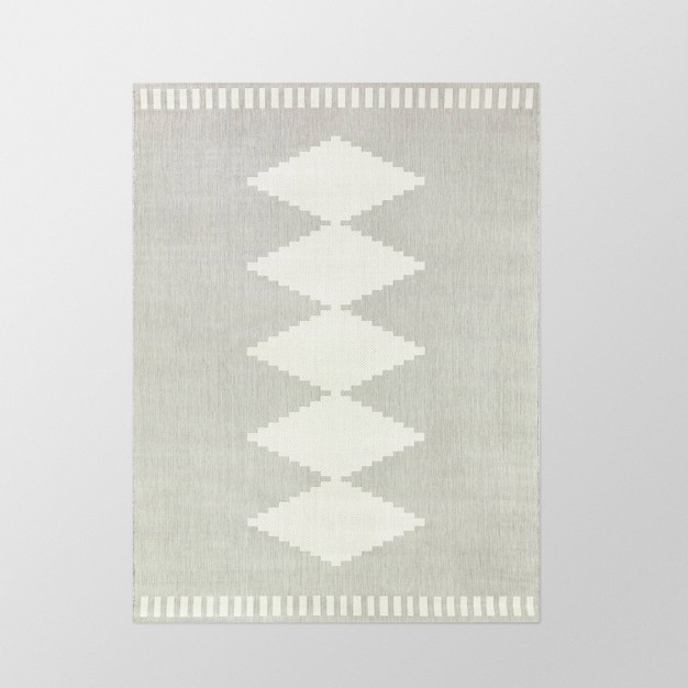 5 x27 3 quot x7 x27 Diamond Outdoor Rug Cream