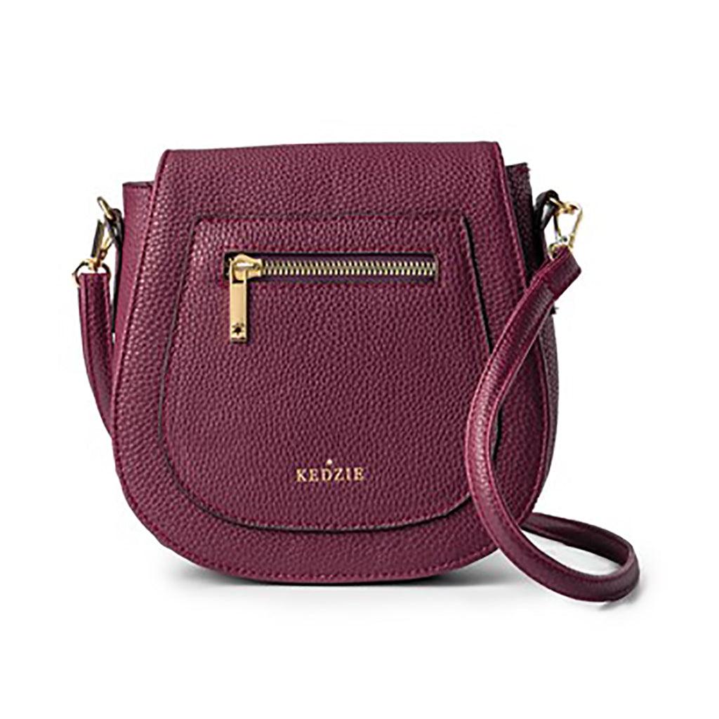 Kedzie  Camden Wine Mini Messenger in Vegan Leather