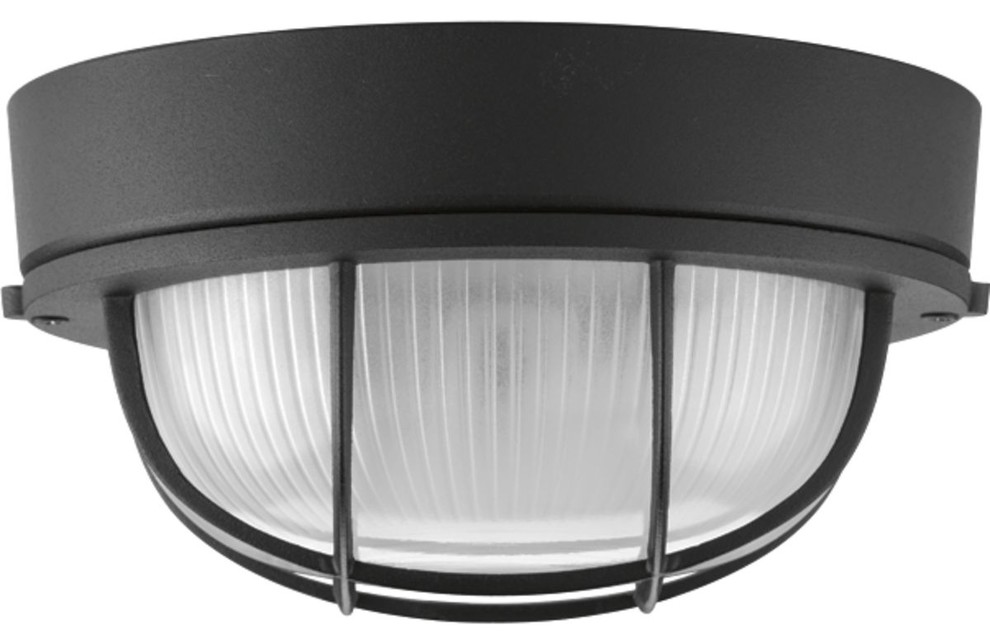 1 Light Flush Mount 7 7/8 quotW   Beach Style   Outdoor Flush mount Ceiling Lighting   by Progress Lighting  Houzz