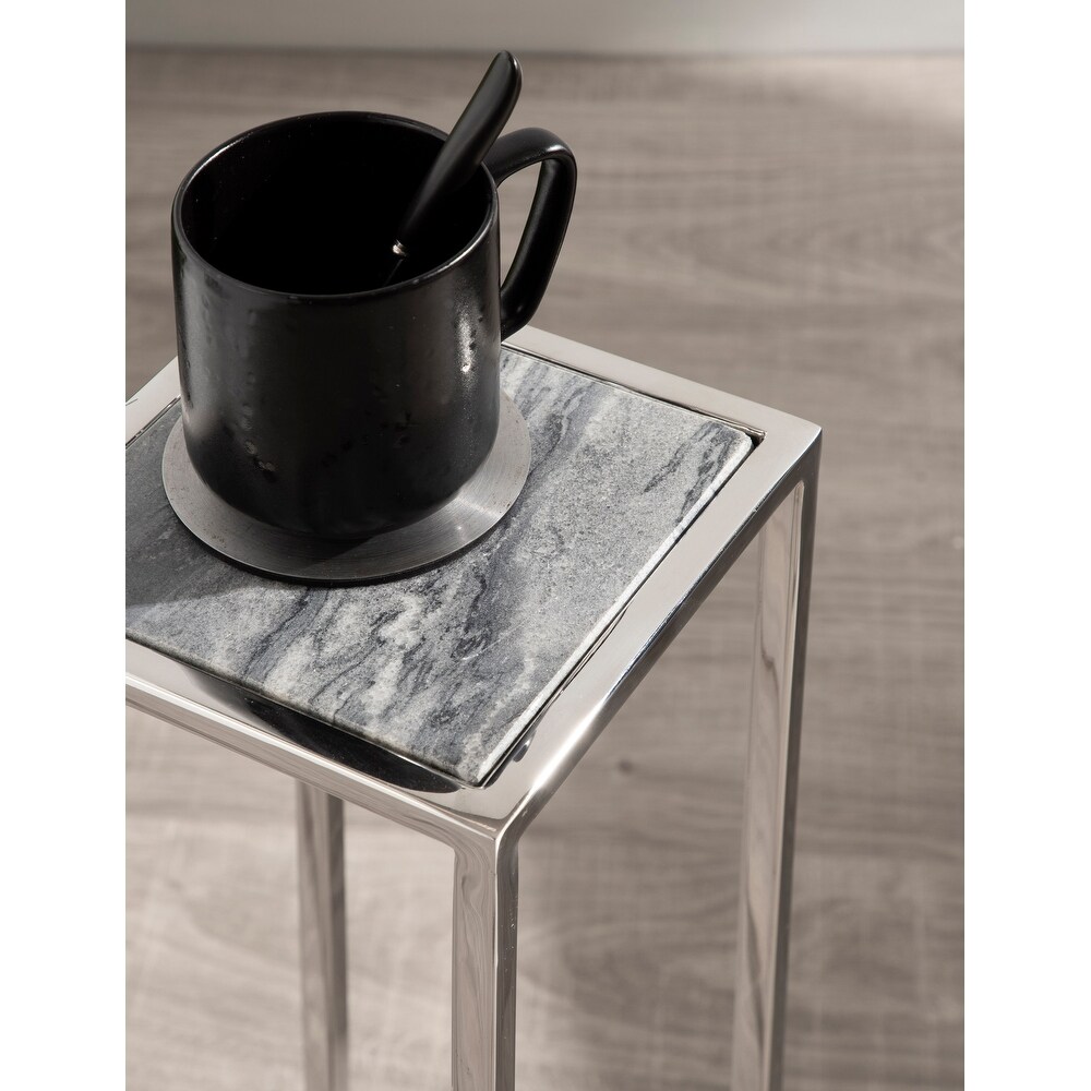 Kate and Laurel Jaspur Square Metal End Table