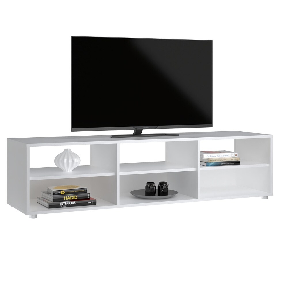 Porch   Den Media 6 Shelf TV Stand