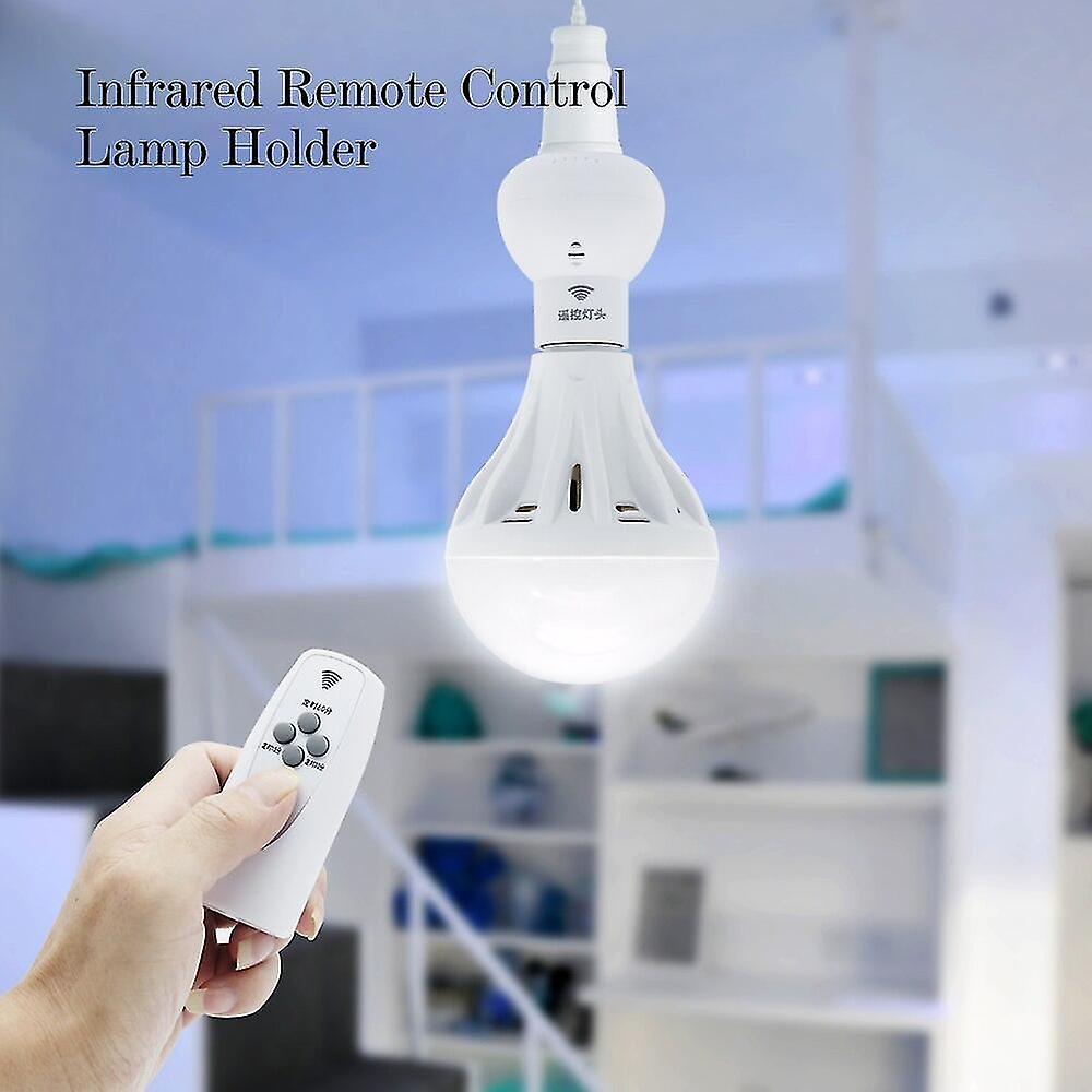 Infrared Wireless Remote Control Lamp Holder Dimmable Timer Bulb Cap Socket Lamp Base For Corridor Stairs Indoor Night Light