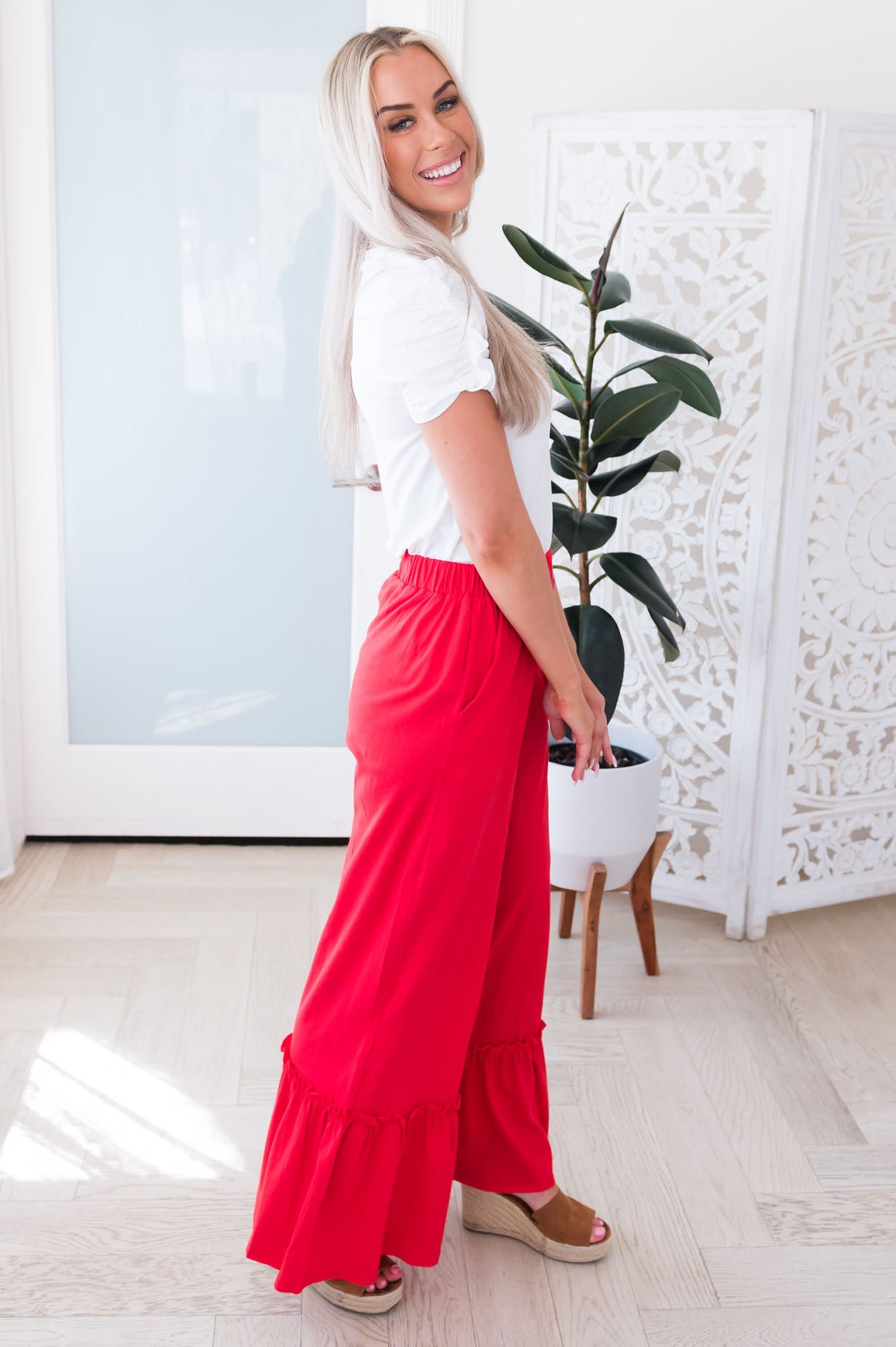 Celebration Is Key Modest Wide Leg Pants