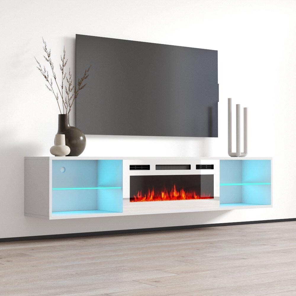 Lima WH EF Wall Mounted Electric Fireplace 72\