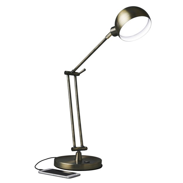 Wellness Series Refine Desk Lamp includes Led Light Bulb Yellow Ottlite