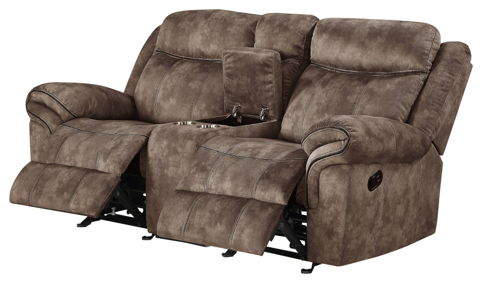 ACME Zubaida Loveseat With USB Dock and Console   Transitional   Loveseats   by Acme Furniture  Houzz