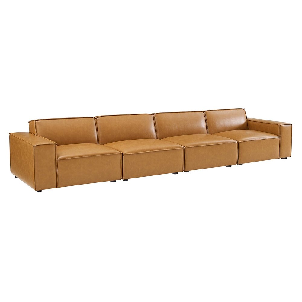 Restore Vegan Leather 4 Piece Sofa