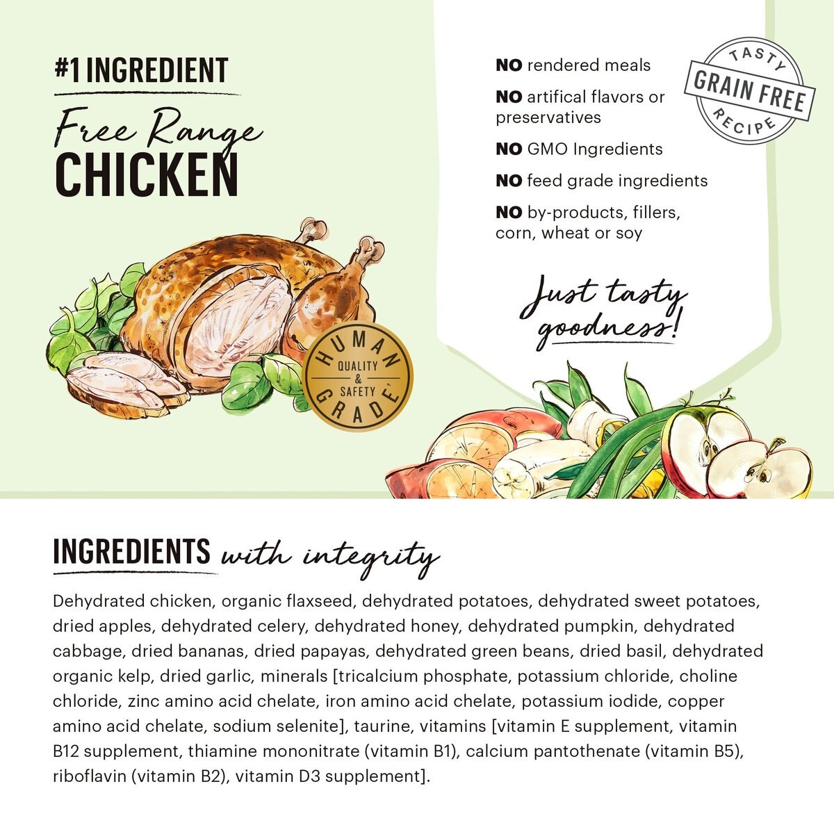 The Honest Kitchen Chicken Recipe Grain-Free Dehydrated Dog Food