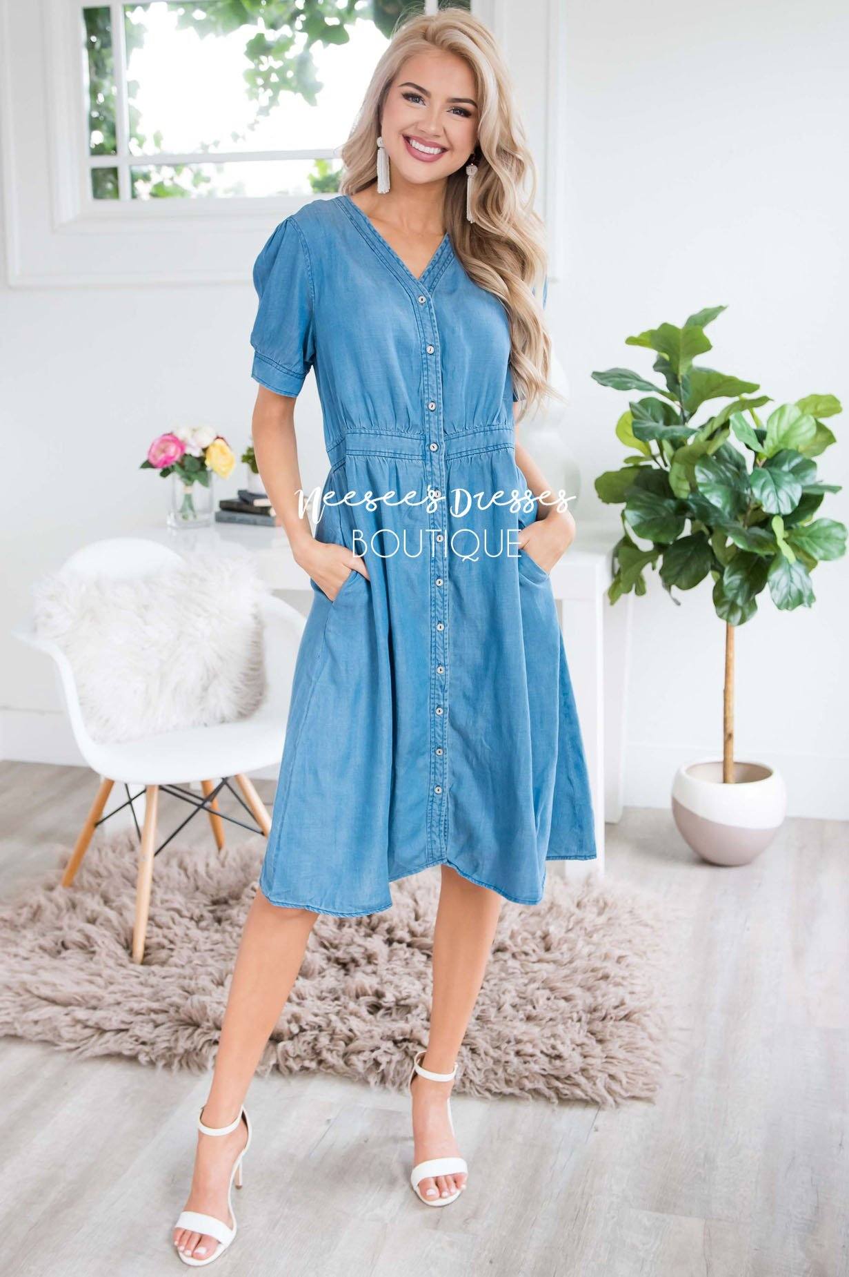 The Savannah Denim Dress