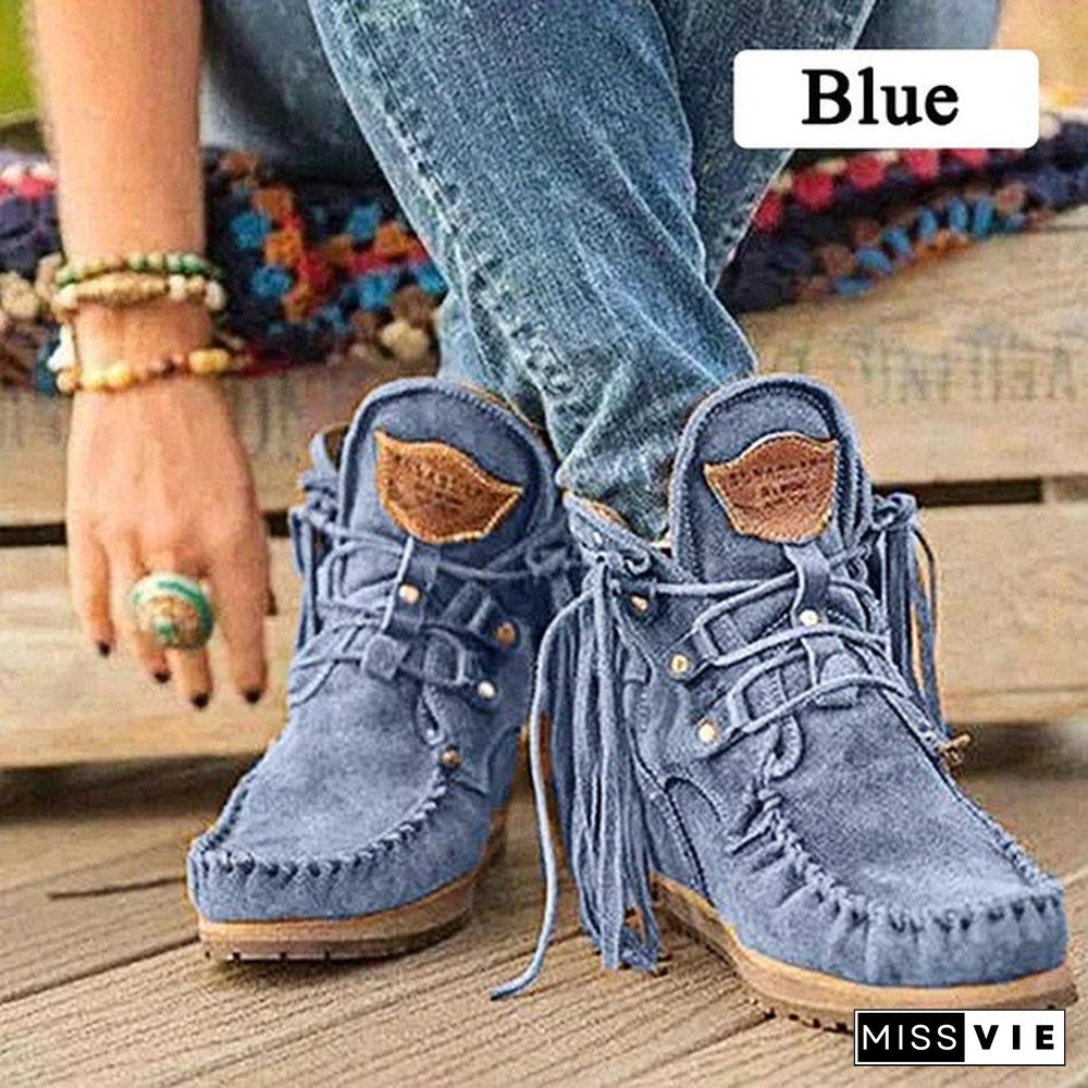 New Autumn and Winter Women's Short Boots Martin Boots Retro Low-heel Short Boots