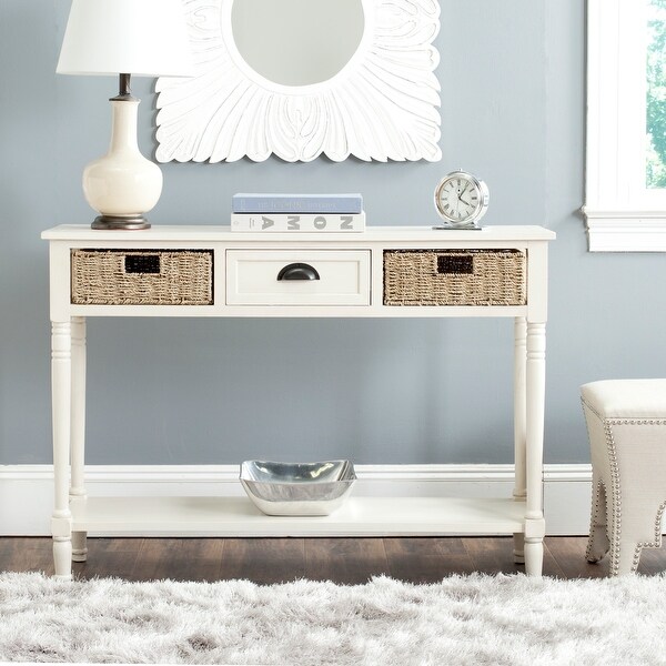 SAFAVIEH Winifred White Console Table - 44.5