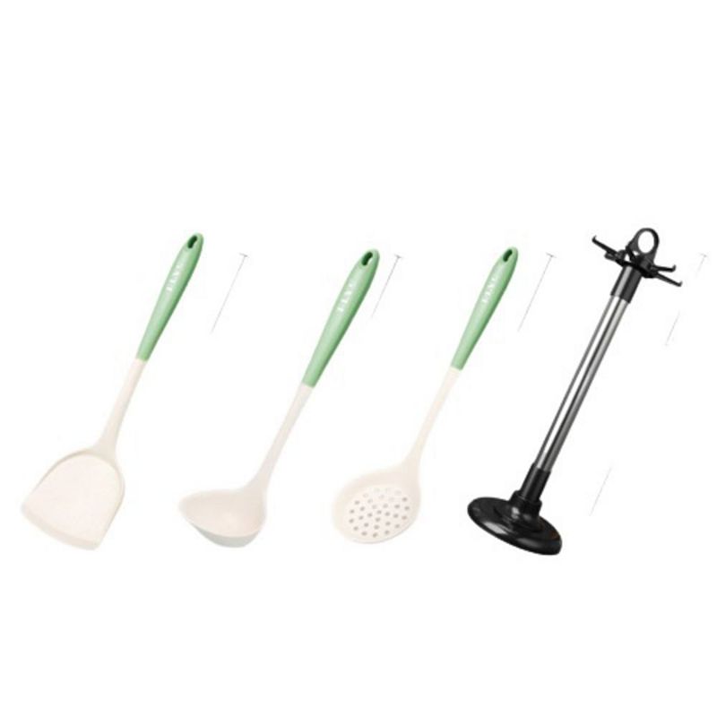 Department Store 4pcs/5pcs/7pcs Food Grade Silicone Spatula Non-stick Pan Special Cooking Shovel; Kitchen Utensils Set; Household Soup Spoon Leak Spoon; Kitchen Tools (Spatula Set Of 4)