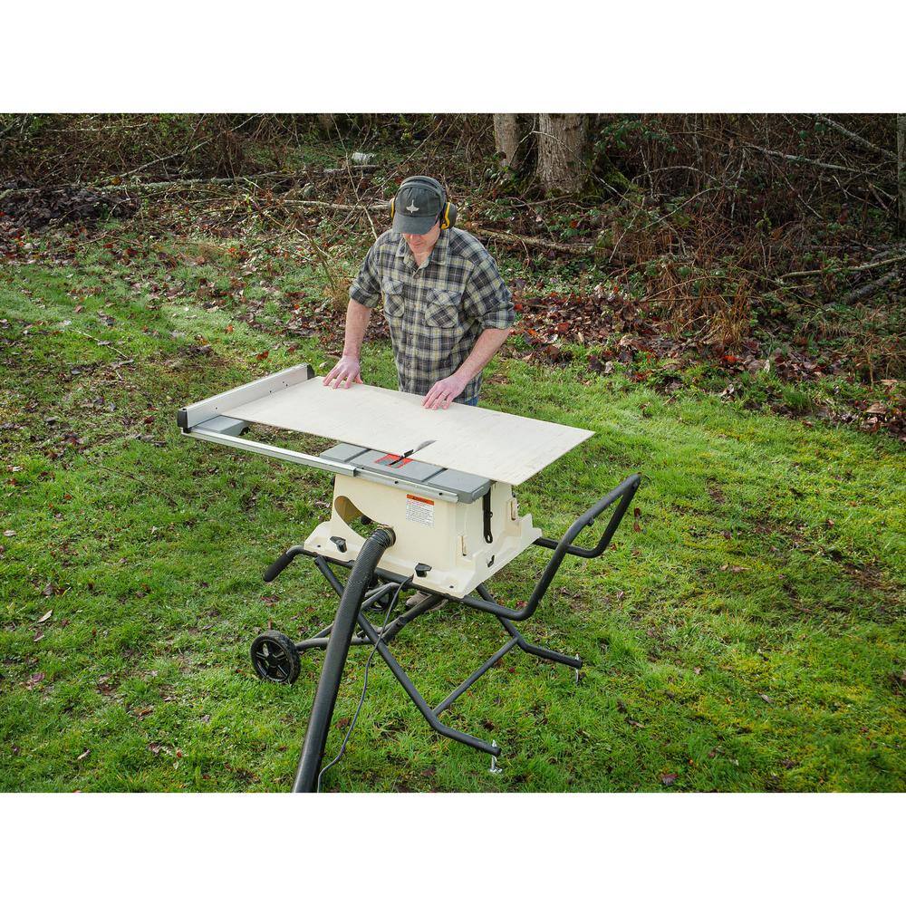 Shop Fox 2 HP Benchtop Table Saw with Stand W1875