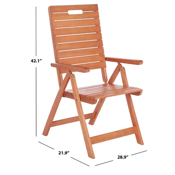 SAFAVIEH Outdoor Rence Folding Chair (Set of 2)