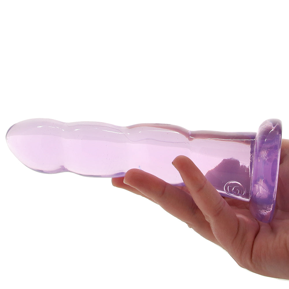 RealRock 7 Inch Ripply Dildo in Purple