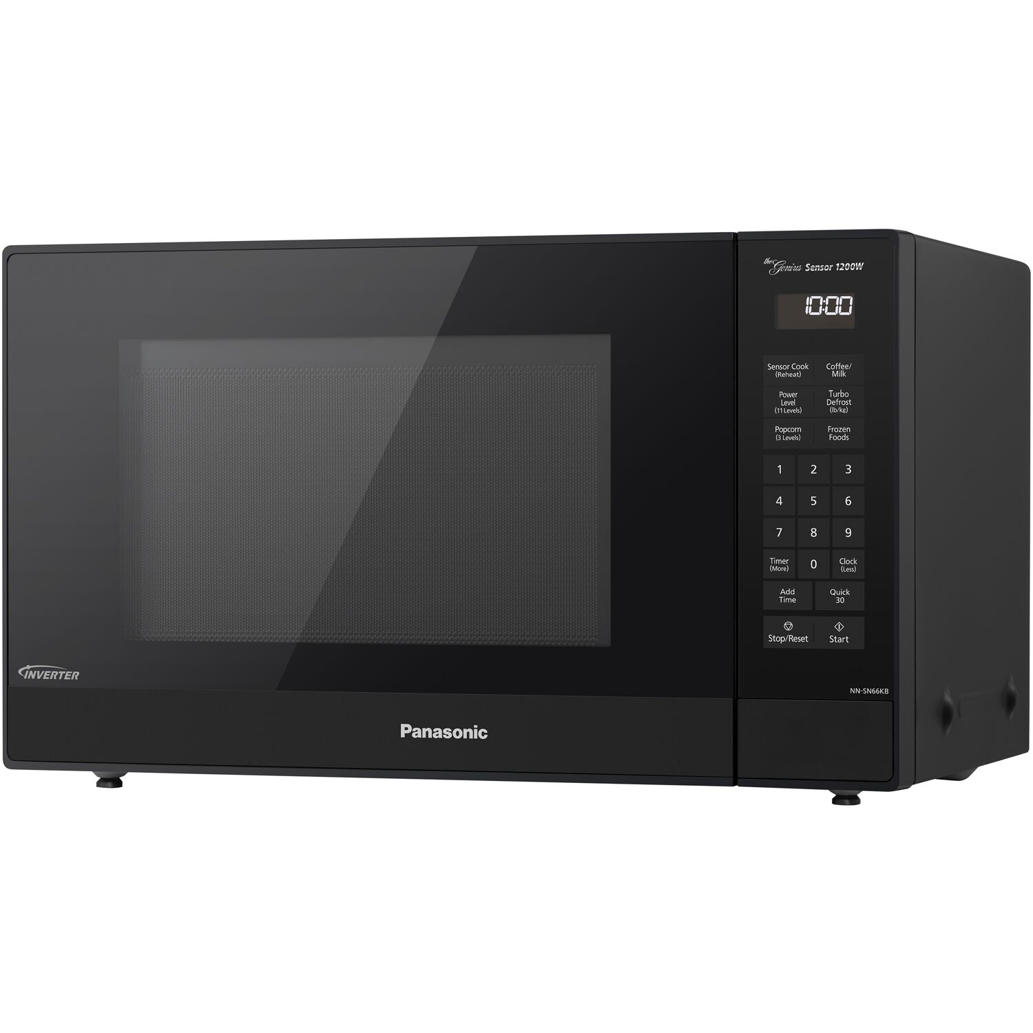 Panasonic 1.2 cu ft 1200W Genius Sensor Countertop Microwave Oven, Black