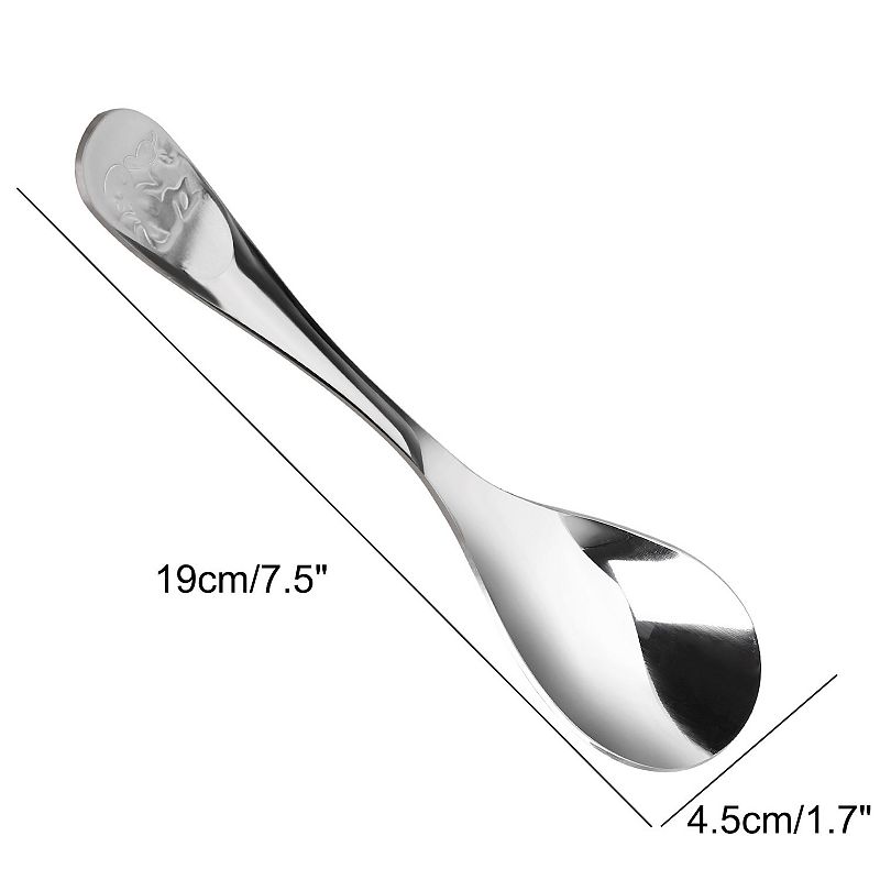 5Pcs Stainless Steel Spoons for Cooking Soup Spoon Dining Spoons 7.5