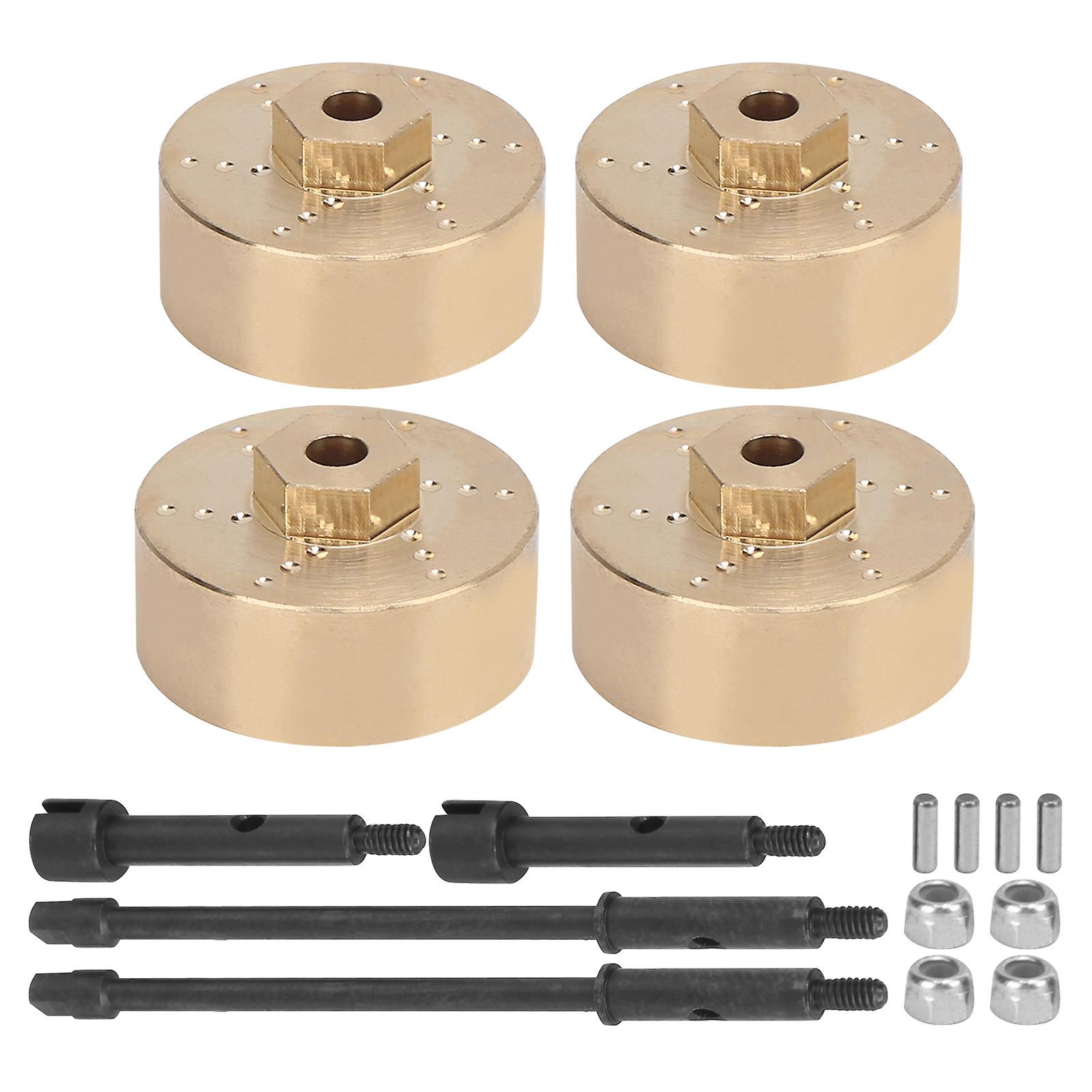 Durable Brass Counterweight + Widened Axle Set For Axial Scx24 90081 1/24 Rc Car Parts