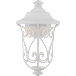 Progress Lighting Leawood LED Collection 1-Light White Transitional Outdoor Small Wall Lantern Light P560104-030-30