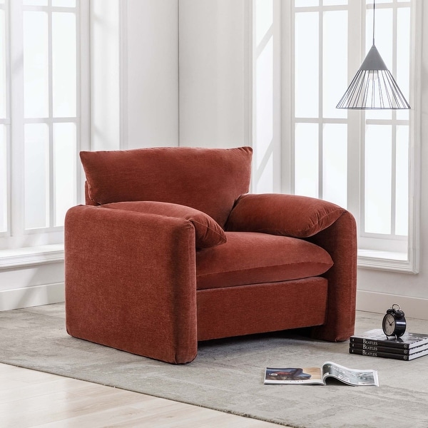 Modern Style Chenille Oversized Armchair Accent Chair for Living Room，Bedroom